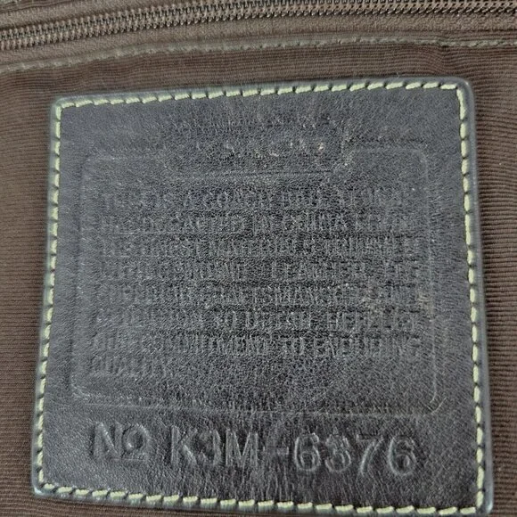 COACH 6376 Soho Brown Signature Monogram Logo Jacquard Leather Shoulder Bag - Picture 12 of 12